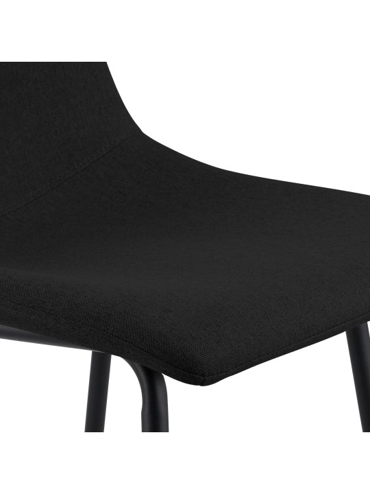 Banqueta alta tecido Altona, preto