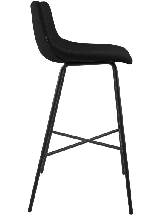 Banqueta alta tecido Altona, preto