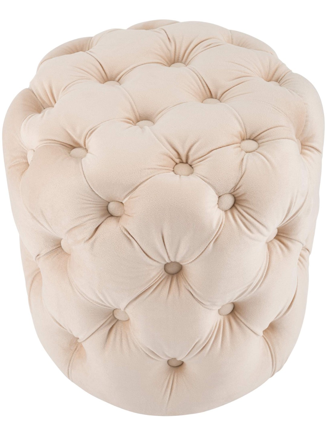 Banqueta Drancy Veludo M, creme