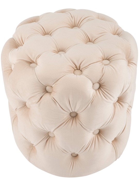 Banqueta Drancy Veludo M, creme Banqueta Drancy Veludo M, creme