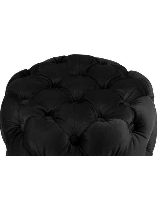 Banqueta Drancy Veludo M, preto