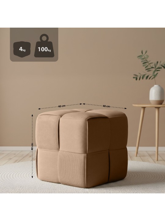 Banqueta Forinta Cordão, taupe Banqueta Forinta Cordão, taupe