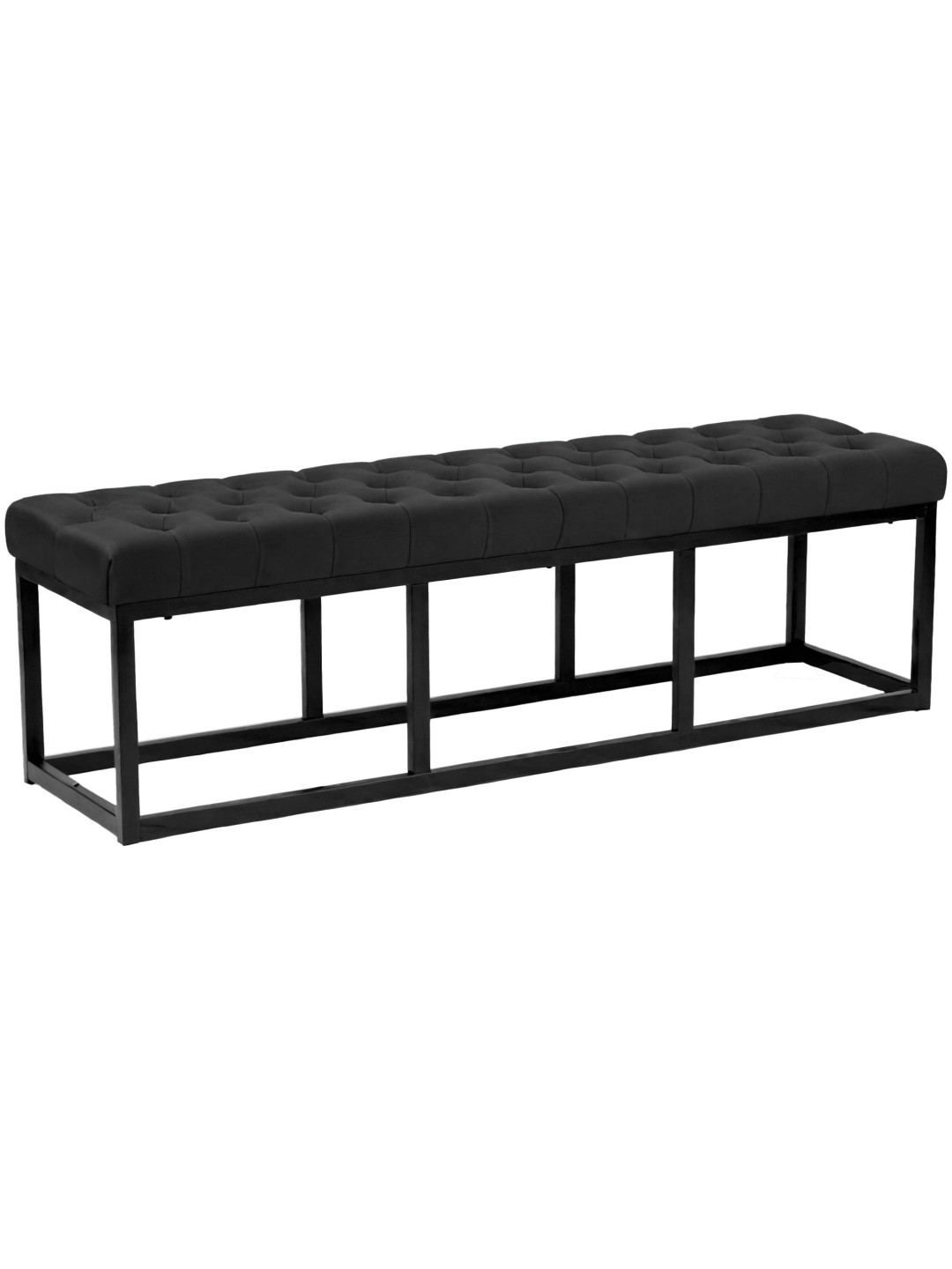 Banco Polson veludo 150 cm, preto
