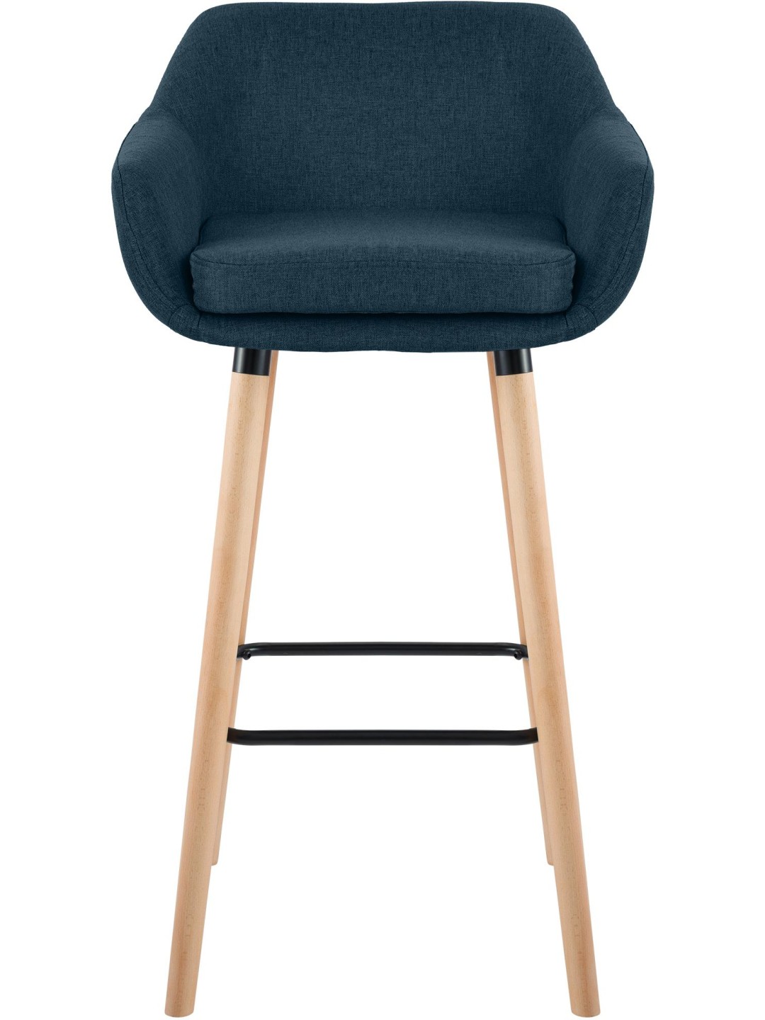 Banco alto tecido Grant, azul