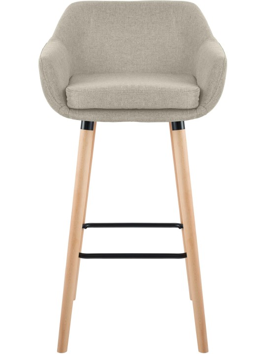 Banco alto tecido Grant, creme