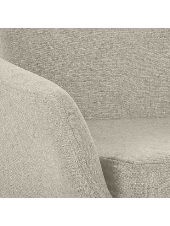 Banco alto tecido Grant, creme