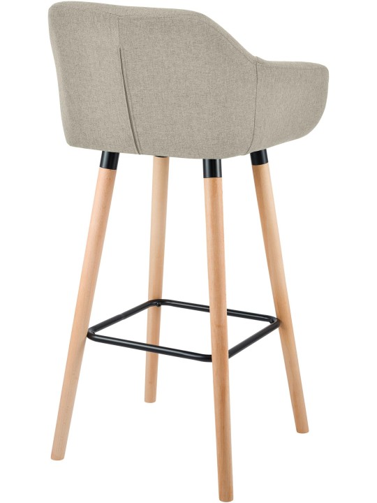 Banco alto tecido Grant, creme