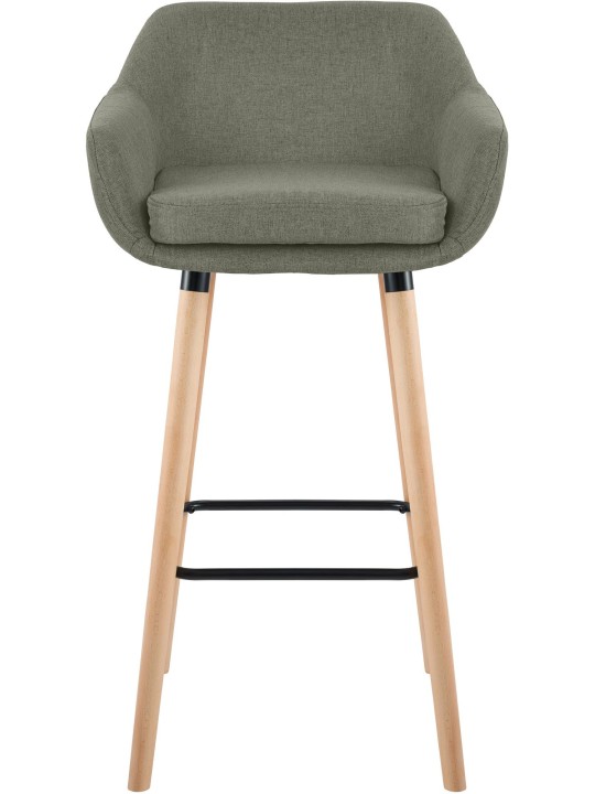 Banco alto tecido Grant, cinza claro Banco alto tecido Grant, cinza claro