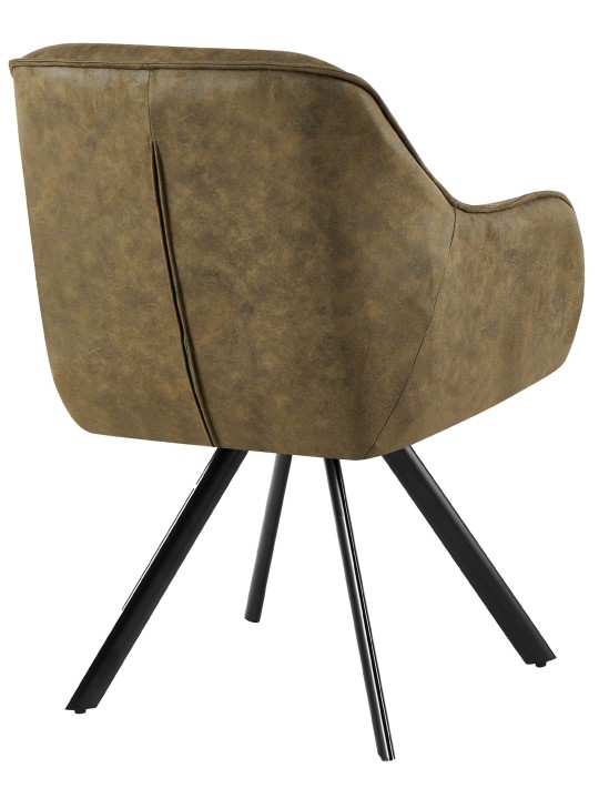 Cadeira vintage Pettuli, verde antigo