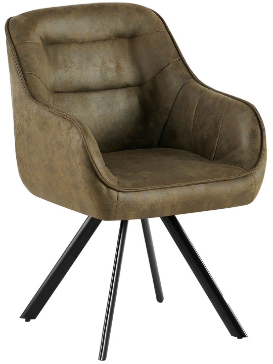 Cadeira vintage Pettuli, verde antigo