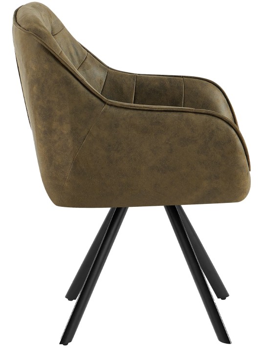 Cadeira vintage Pettuli, verde antigo