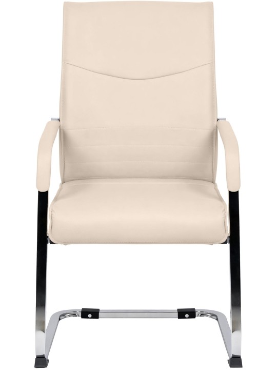 Conjunto de 2 cadeiras para visitantes Hobart, creme Conjunto de 2 cadeiras para visitantes Hobart, creme