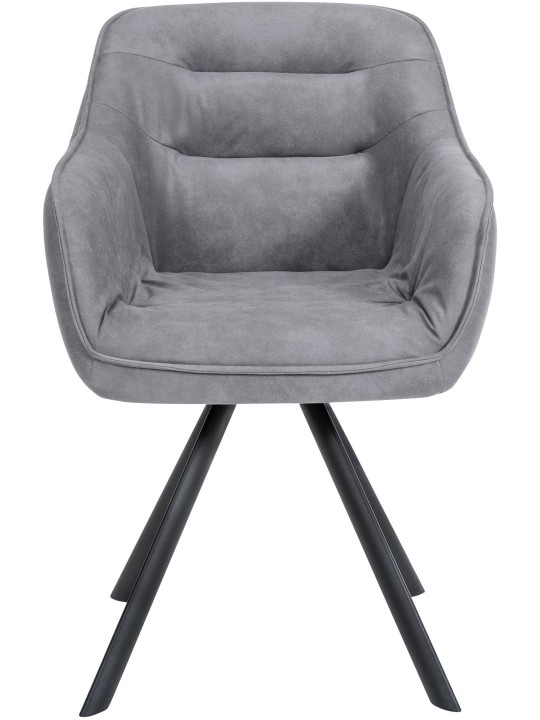 Cadeira vintage Russel, cinza Cadeira vintage Russel, cinza