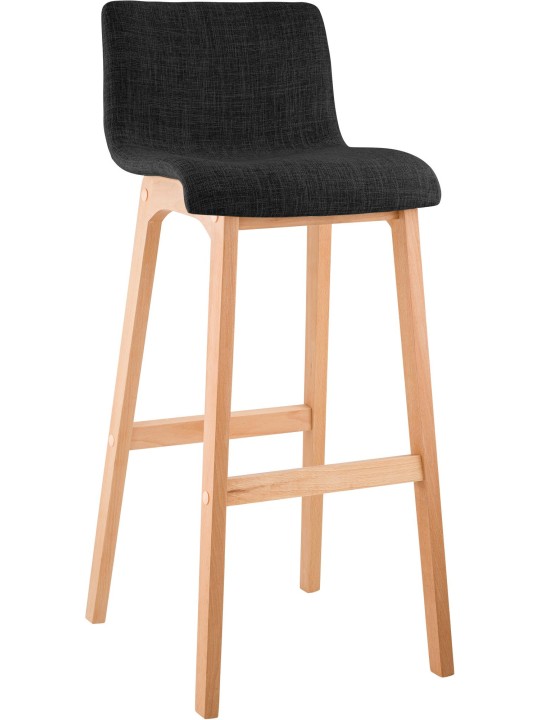 Banqueta alta Hoover tecido Natura, cinza escuro