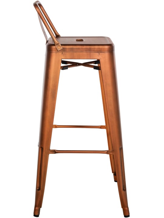 Banqueta alta Mason, cobre