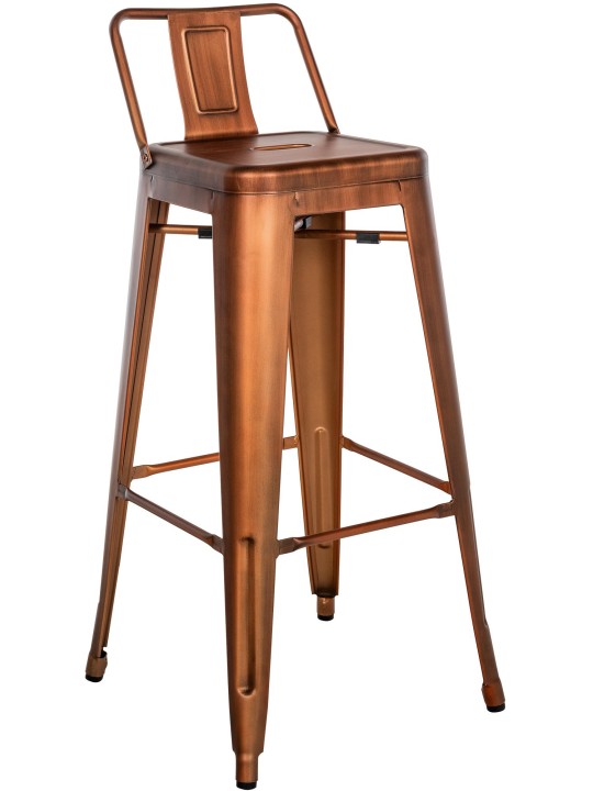 Banqueta alta Mason, cobre