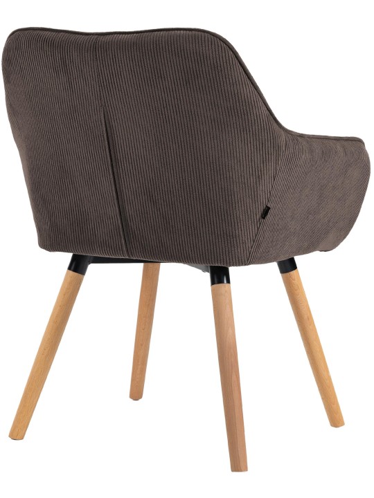 Cadeira de sala de jantar Vienna Cord natural, castanho