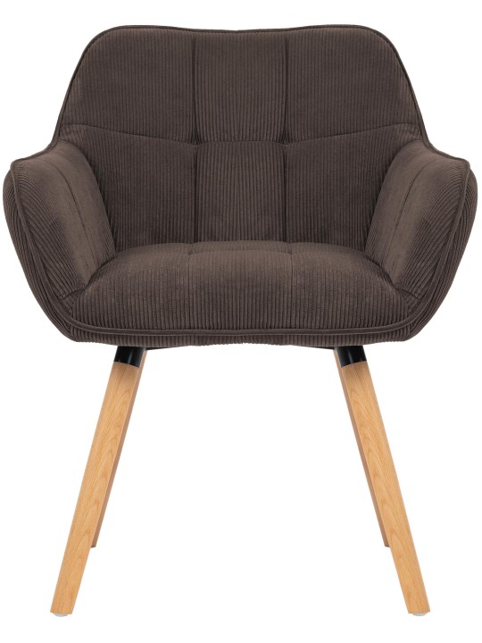 Cadeira de sala de jantar Vienna Cord natural, castanho