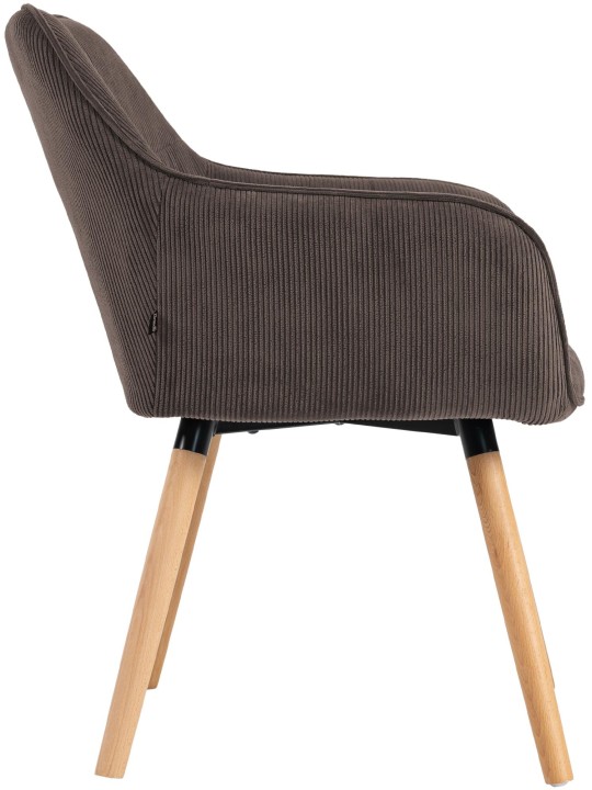 Cadeira de sala de jantar Vienna Cord natural, castanho