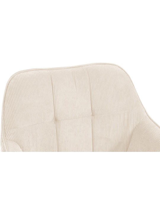 Cadeira de sala de jantar Vienna Cord natural, creme