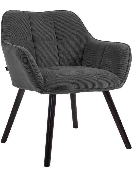 Cadeira de jantar Vienna Cord, cinza escuro
