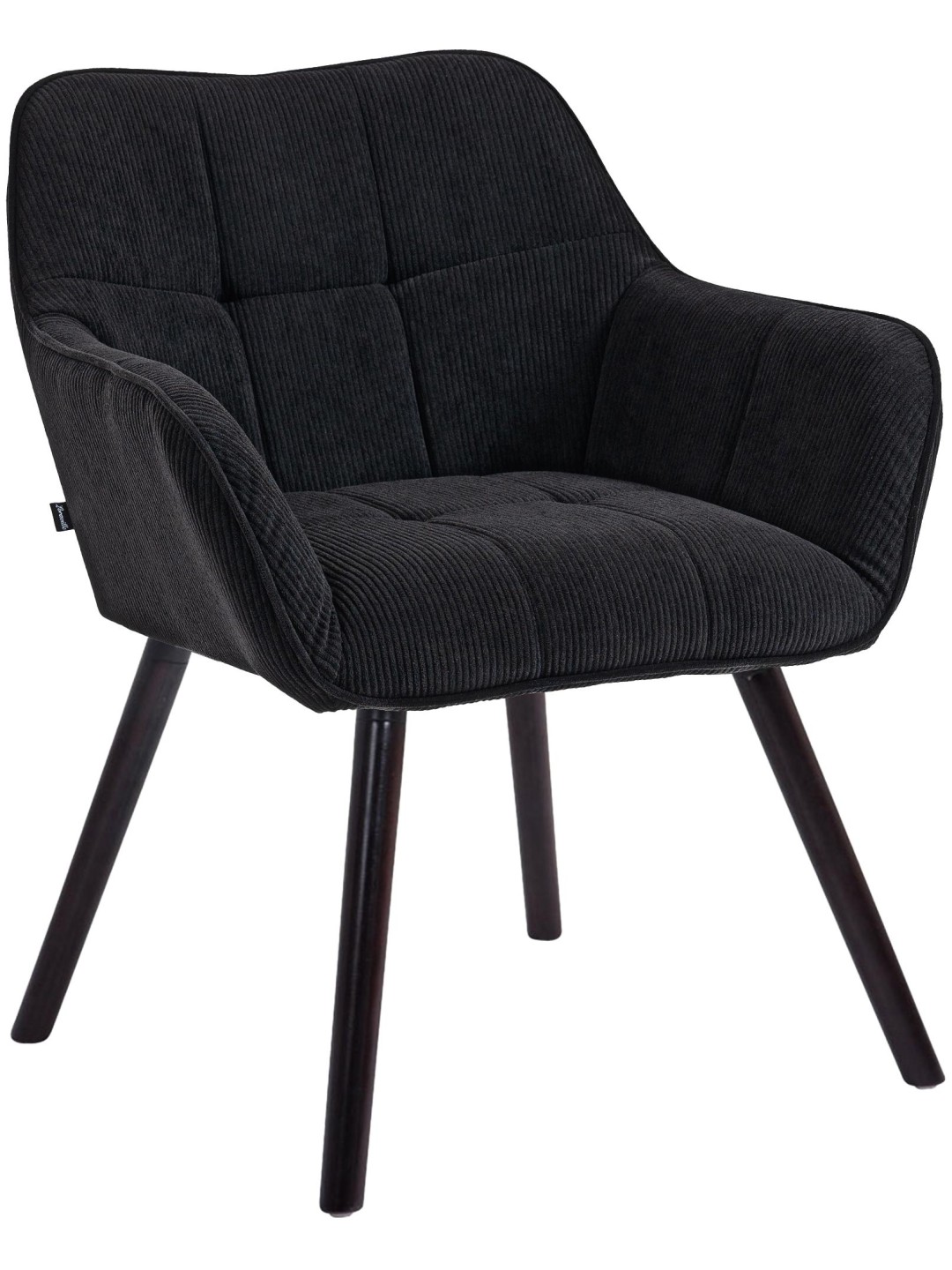 Cadeira de jantar Vienna Cord, preto